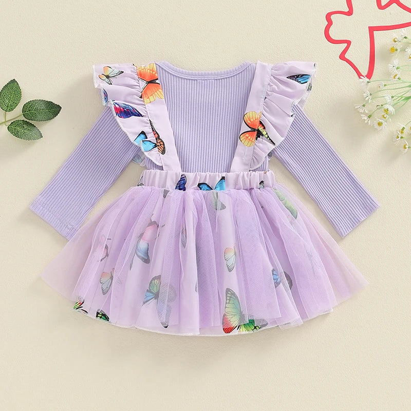 Purple Butterfly Skirt Outfit