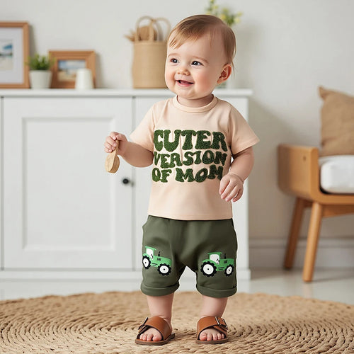 "Cuter Version of Mom" Toddler T-Shirt & Shorts Set