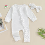 Ribbed Ruffles Onesie & Bow