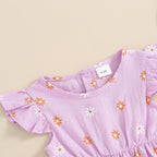 Cinched Flower Romper & Headband