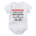 Warning Crazy Great Grandma Onesie