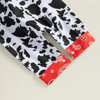 Paisley Cow Romper Set