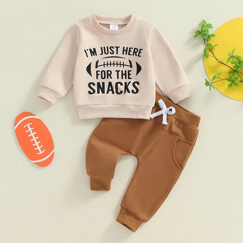 I'm Just Here for the Snacks Football Outfit