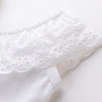 Lace Off Shoulder Top & Belted Shorts