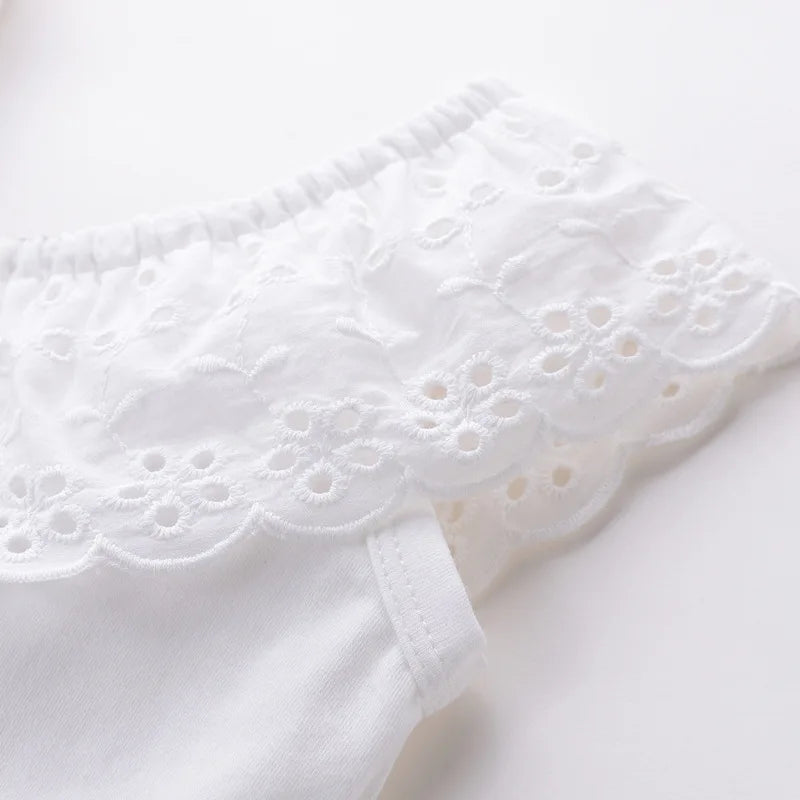Lace Off Shoulder Top & Belted Shorts
