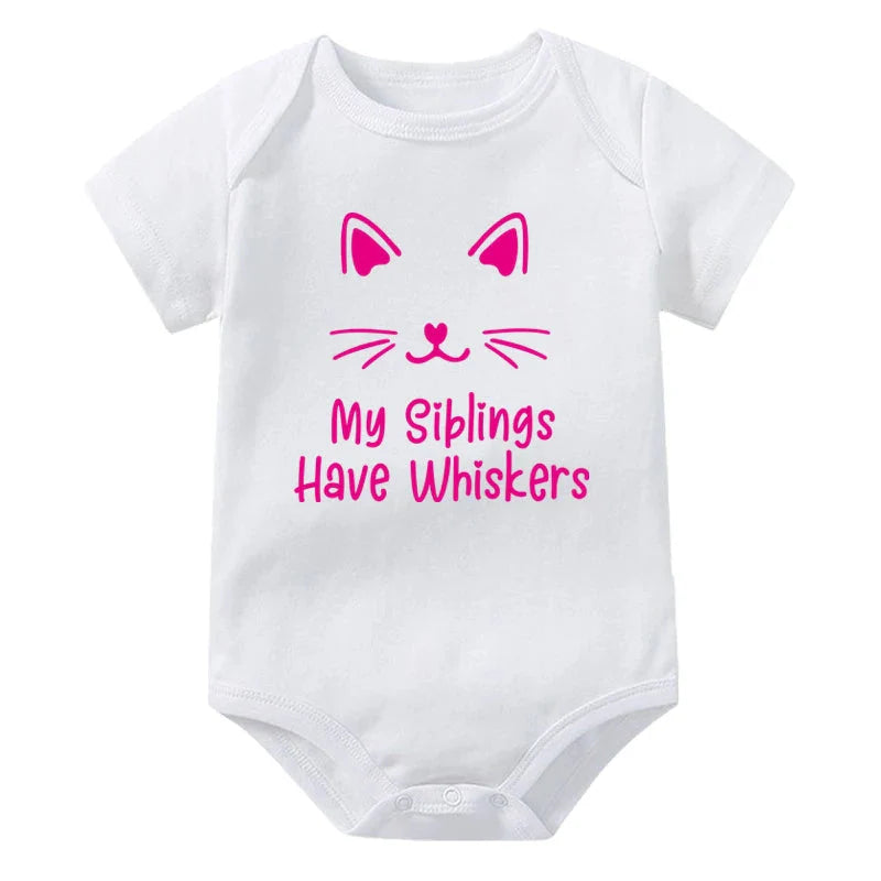 My Siblings Have Whiskers Cat Onesie