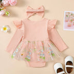 Little Sister Floral Mesh Tutu Dress
