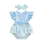 Ruffled Daisy Mae Romper & Bow