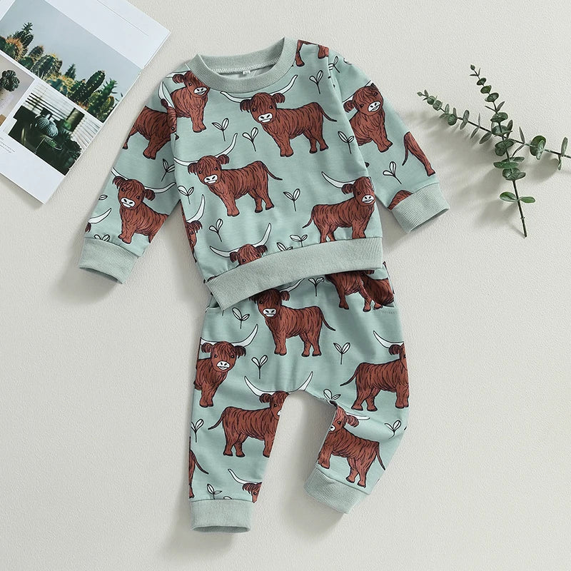 Highland Cow Jogger Set