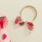 Strawberry Saylee Dress & Headband