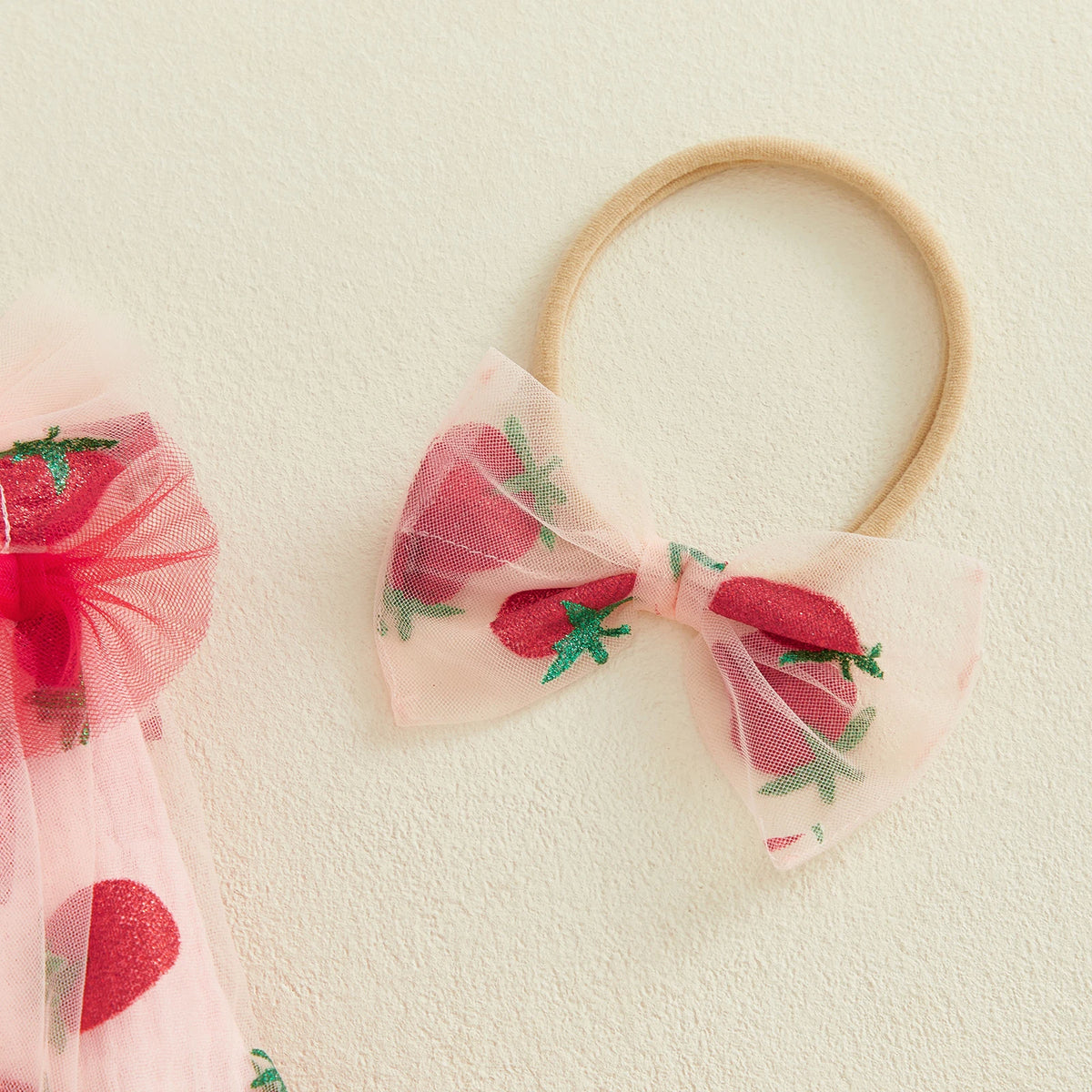 Strawberry Saylee Dress & Headband