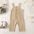 Solid Pocket River Romper