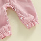 Sweetheart Baby Girl Ruffle Bow Jumpsuit Set 💕