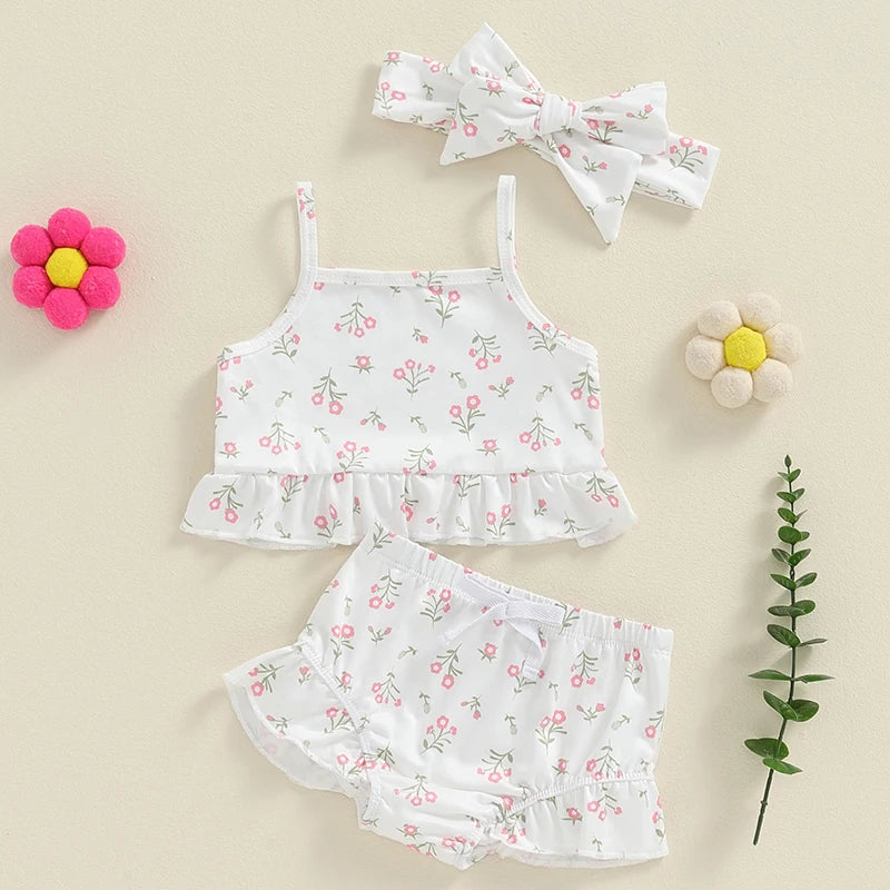 Flower Ruffles Summer Outfit