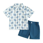 Summer Beach Days Collared Shirt & Shorts