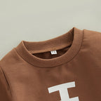 Brown Football Onesie