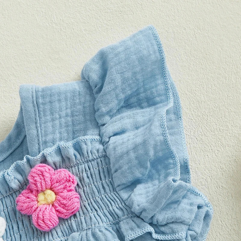 Flower Ruffle Romper