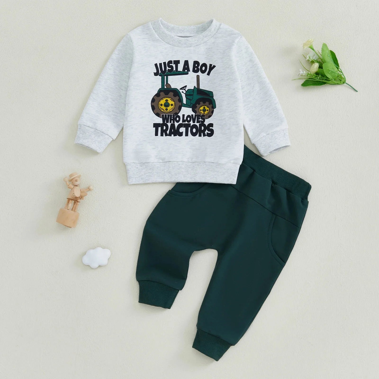 Just a Boy Who Loves Tractors Outfit