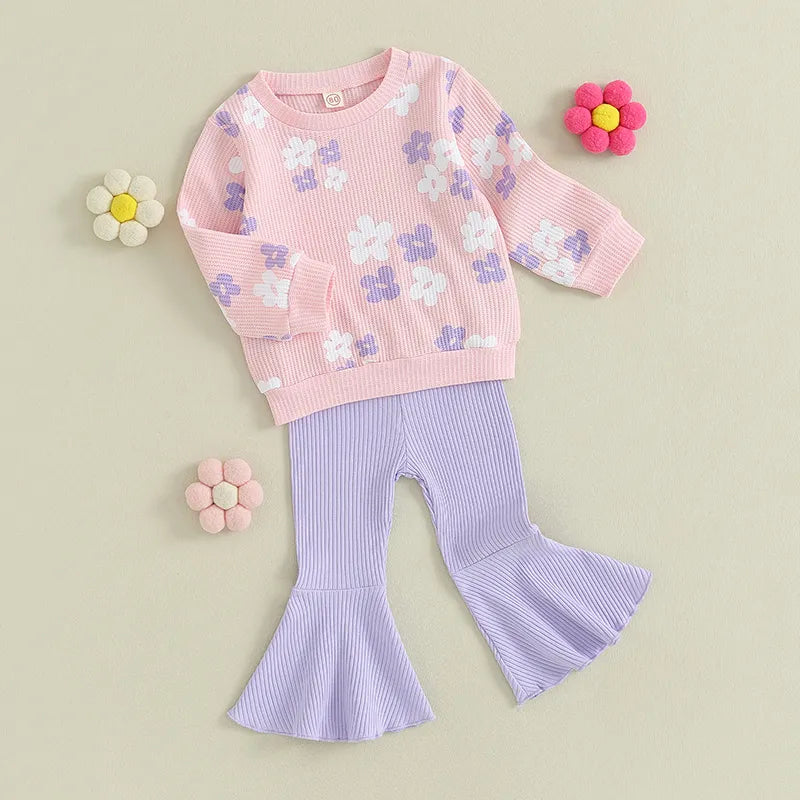 Ribbed Floral Babe Outfit