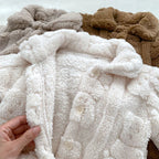 Winter Plush Teddy Bear Romper