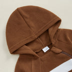Fleece Football Hooded Romper