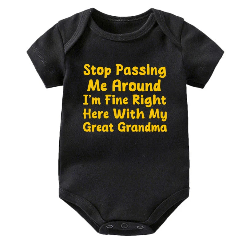 Here with My Great Grandma Onesie