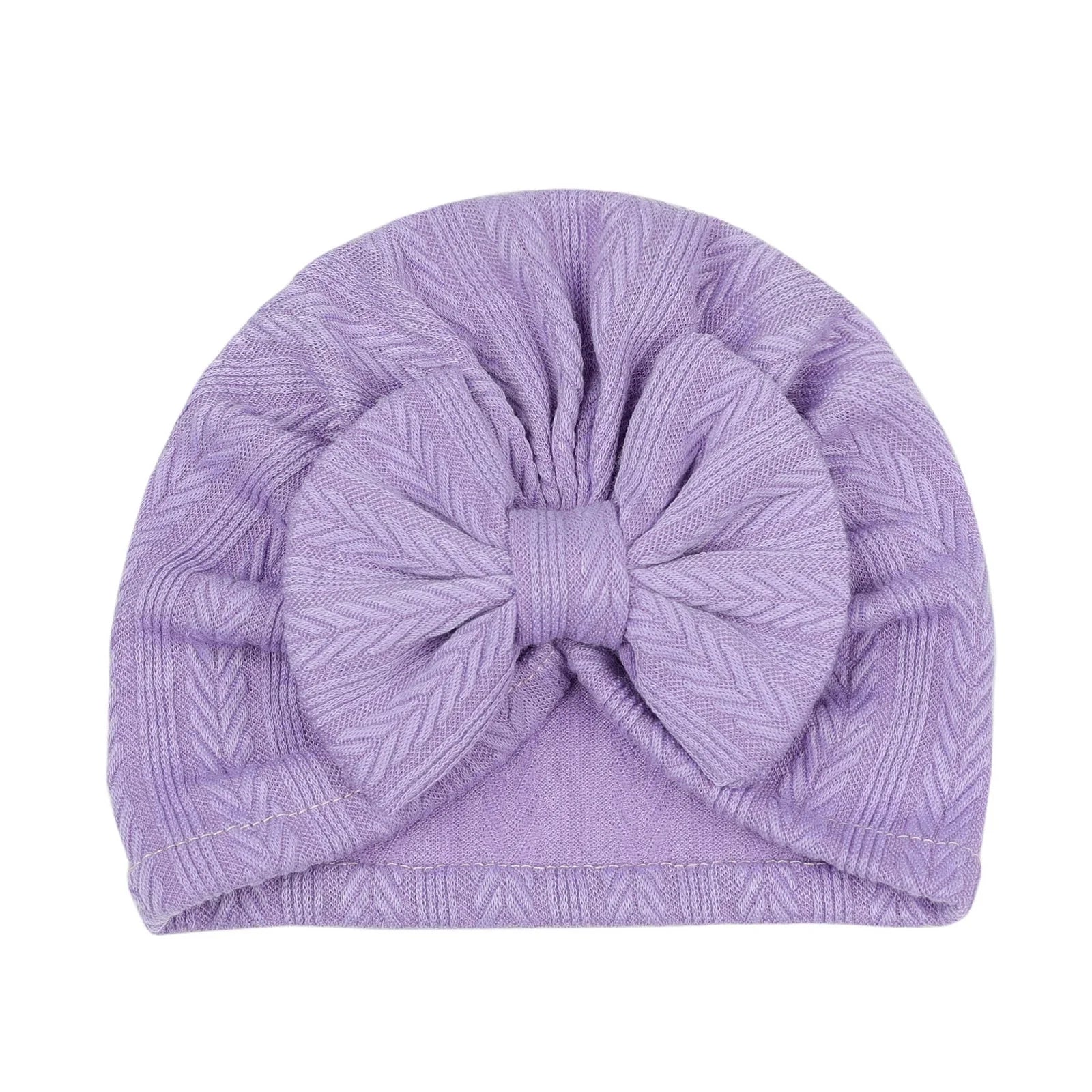 Solid Knit Bow Hat