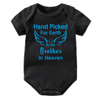 Hand Picked for Earth By My Brother in Heaven Onesie