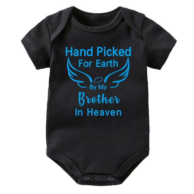 Hand Picked for Earth By My Brother in Heaven Onesie