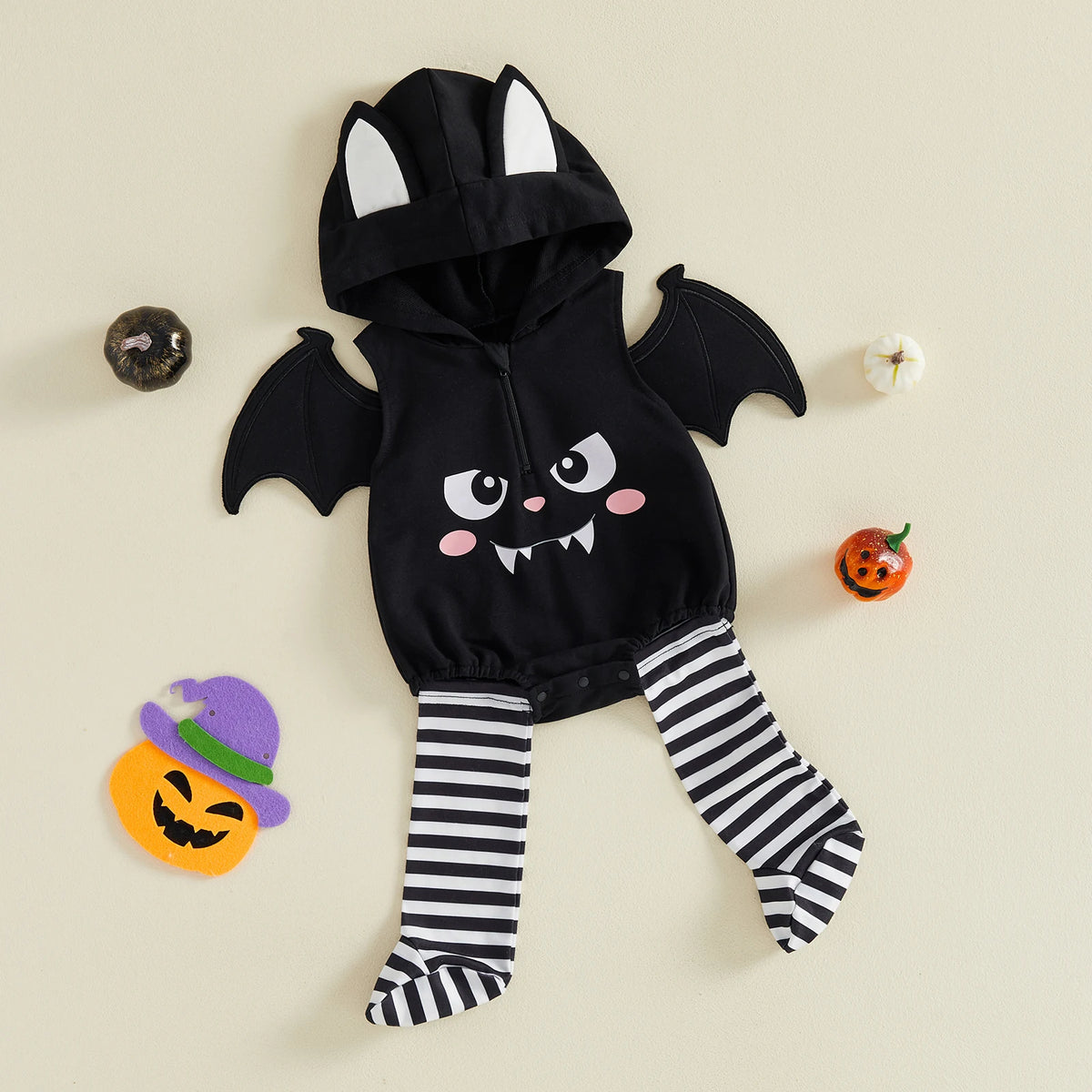 🦇 Spooky Friends Baby Halloween Romper