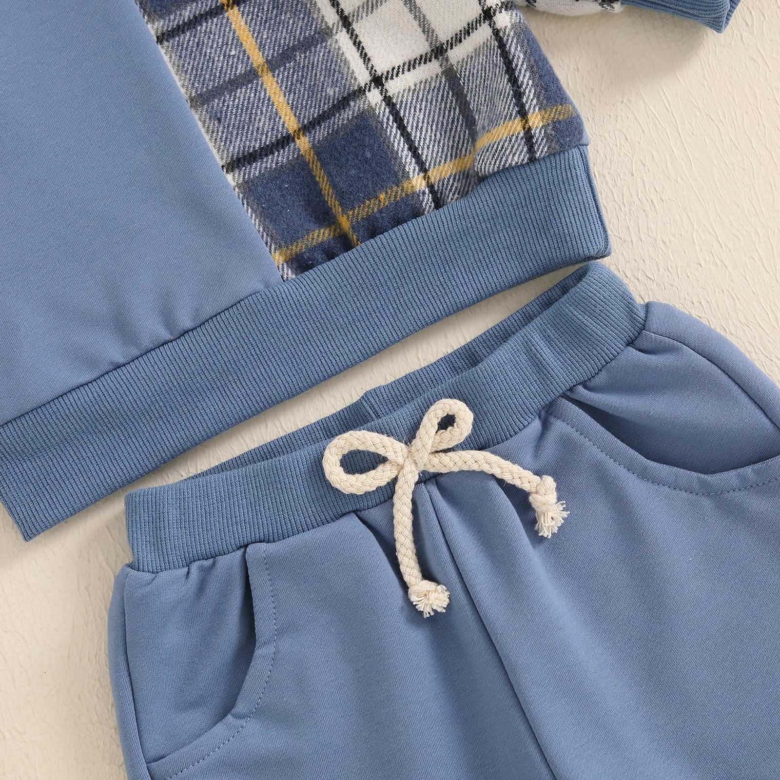 Plaid Patchwork Outfit