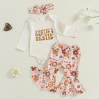 Auntie's Bestie Floral Bell Bottoms Outfit