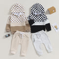 Checkered Hoodie & Pants Outfit