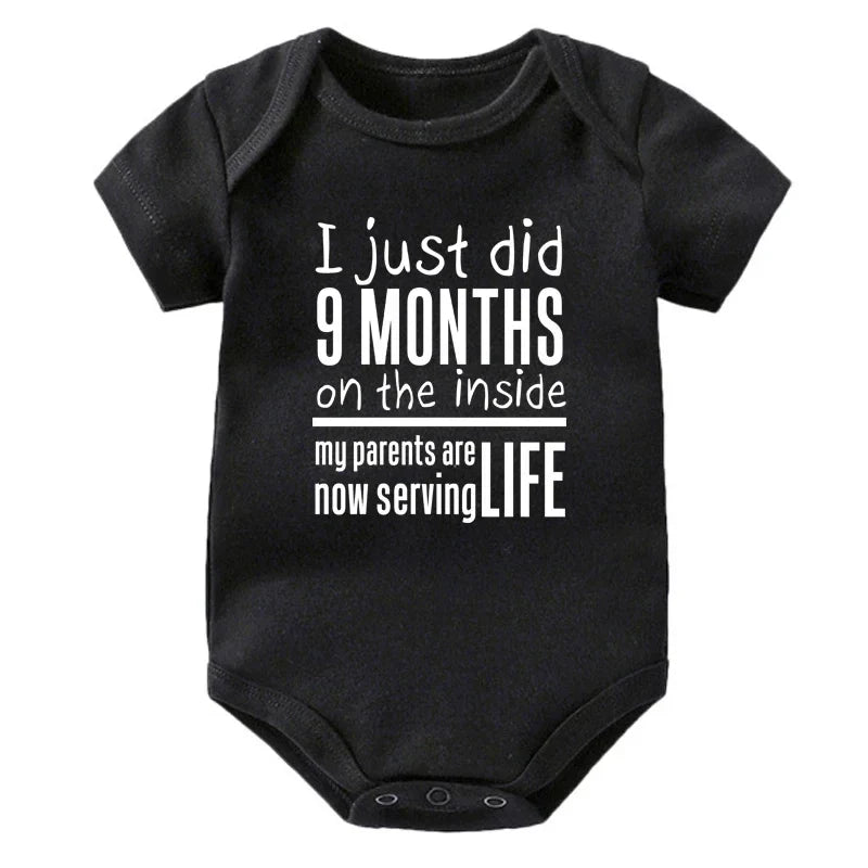 I Just Did 9 Months on the Inside Onesie