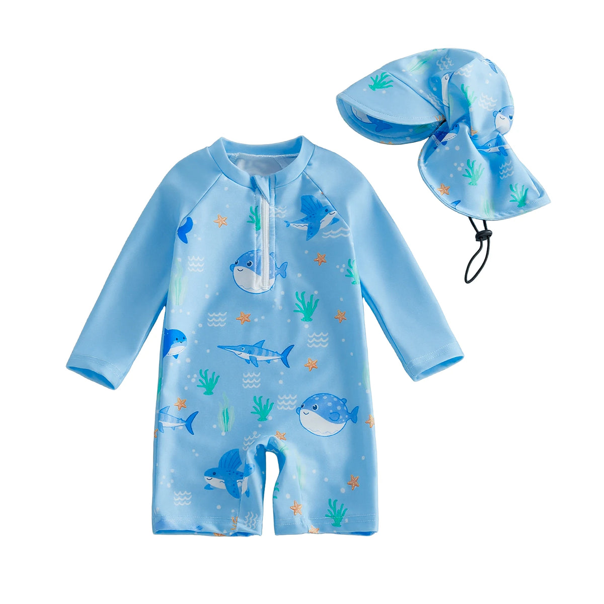 Ocean Waters Swimsuit & Hat