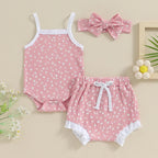Ribbed Floral Summer Outfit