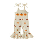 🎃 Little Pumpkin Girl Flare Ruffled Romper