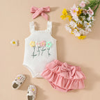 Summer Blossom Skirt Outfit & Bow