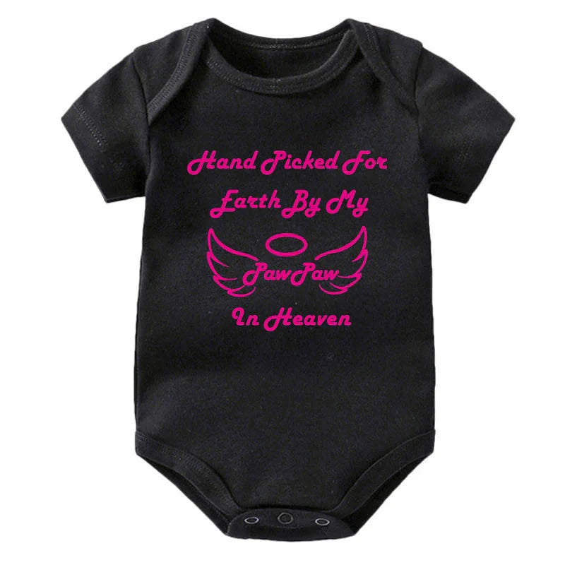 Hand Picked for Earth By My PawPaw in Heaven Onesie