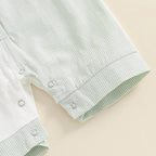 Collar Stripes Romper