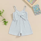 Ribbed Bow Remi Romper