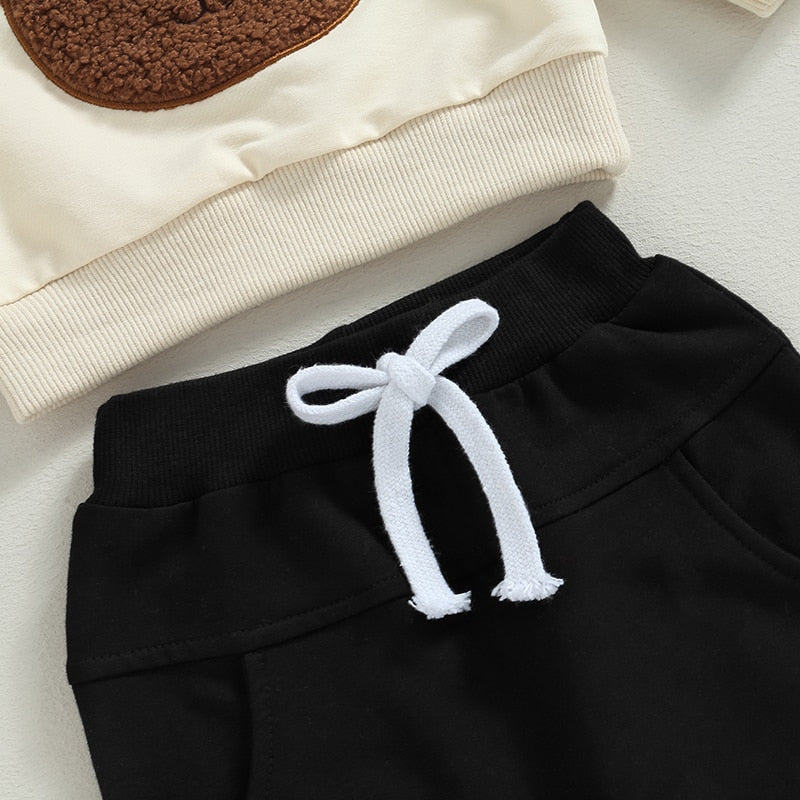 Embroidered Bear Sweater & Pants