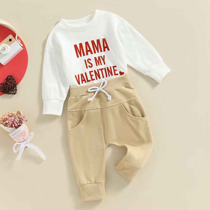 Mama is My Valentine Sweater & Pants