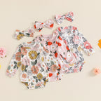 Floral Clara Onesie & Headband