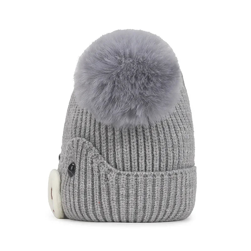 Baby Bear Pompom Hat