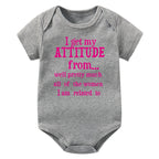 Pink Attitude Onesie