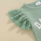 Daddy's Girl Floral Shorts & Bow Outfit