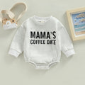 Mama's Coffee Date Long Sleeve Onesie