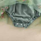 Butterfly Flower Mesh Rompers Outfits Dress 3M-18M