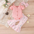Off Shoulder Bell Bottom Cutie Outfit